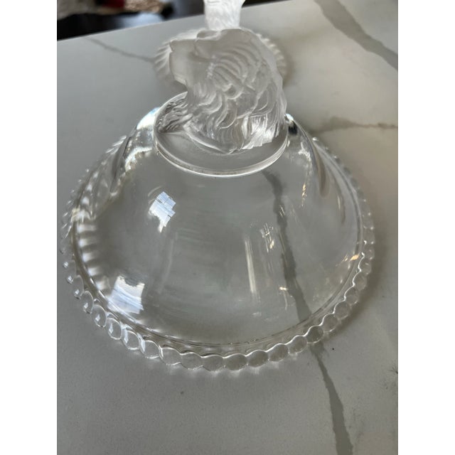 Antique Gillinder & Sons Lidded Compote With Lions a Pair For Sale - Image 11 of 11