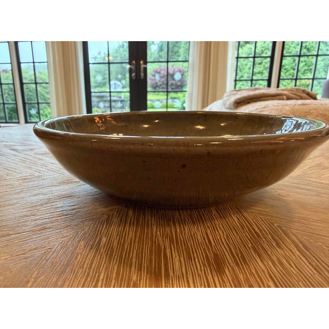 Ceramic Mid-Century Modern Studio Pottery Bowl With Man’s Face For Sale - Image 7 of 9