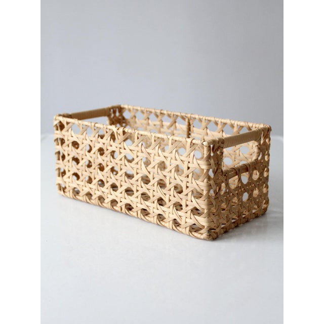Vintage Woven Storage Basket For Sale - Image 9 of 12