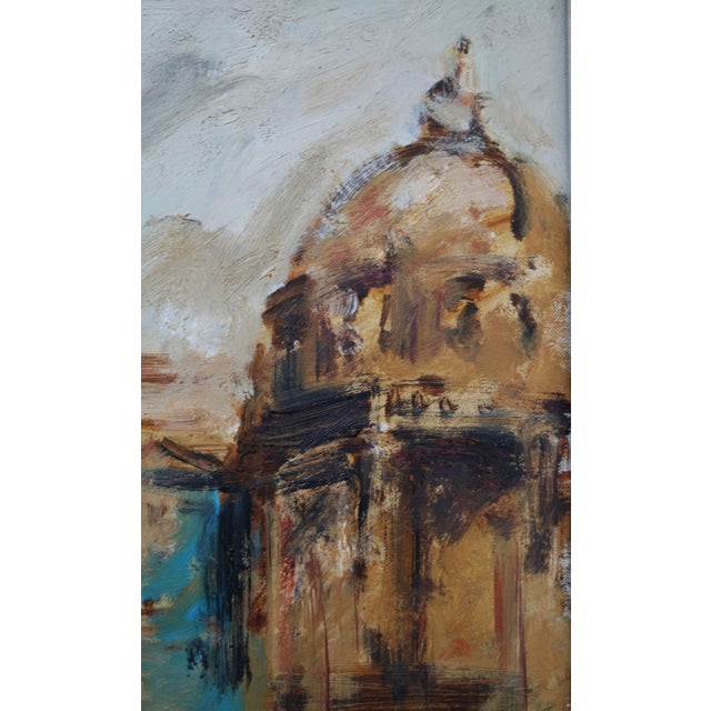 Emanuele Cappello, View of Piazza Del Popolo in Rome, 1970s, Oil Painting on Canvas For Sale - Image 9 of 13