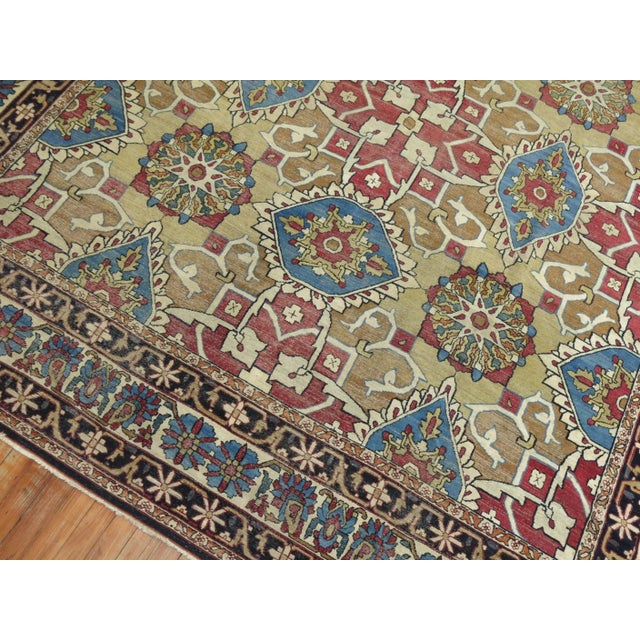 Antique Zabihi Collection Lavar Kirman Rug For Sale - Image 9 of 13