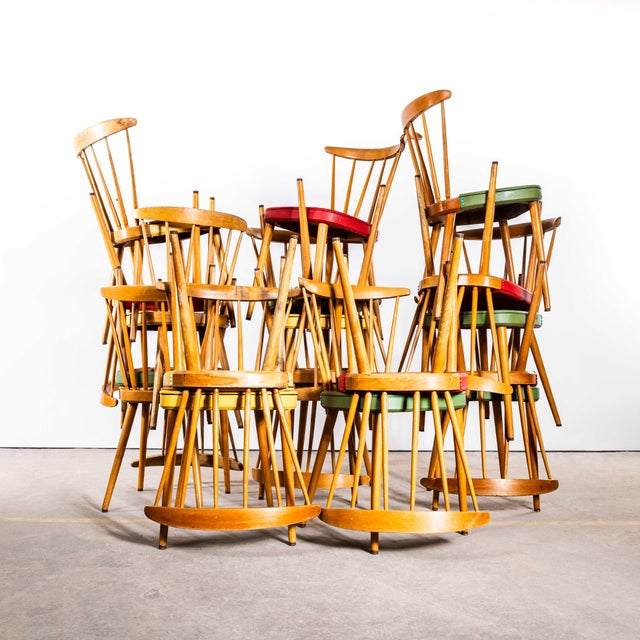 1950’s Original Erco Upholstered Dining Chairs – Set Of Four Made in the Netherlands by Erco in the late 1950’s, a...