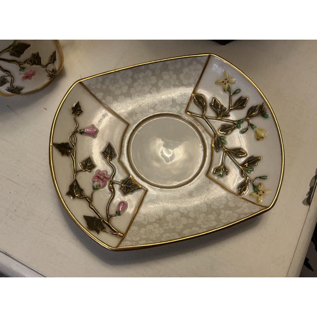 Late 19th Century Late 19th Century Royal Worcester Teacup & Saucer For Sale - Image 5 of 12