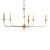 Currey & Company Nottaway Gold Small Chandelier For Sale