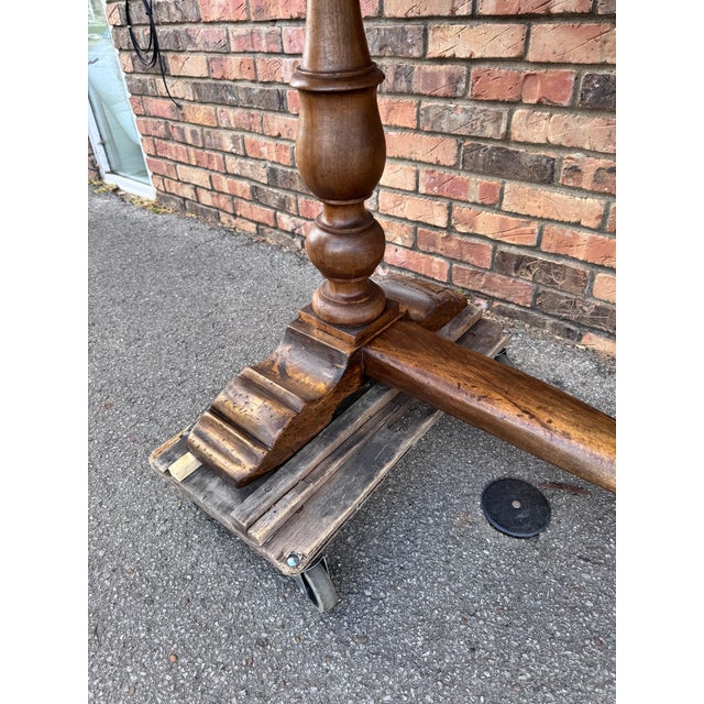 19th Century French Refectory Console/ Dining Table For Sale - Image 4 of 13