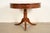 A gorgeous Georgian or Regency style pedestal three drawer drum side table or tea table By Hekman Furniture USA, Circa...