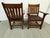 Early 21st Century Arts & Crafts Mission Style Arm Chairs, Pair For Sale - Image 5 of 12