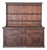 Antique Pine Cupboard & Open Plate Rack For Sale