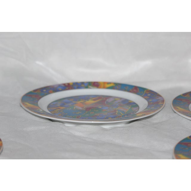 Porcelain Dessert Plates, France, 1990s, Set of 6 For Sale - Image 12 of 18