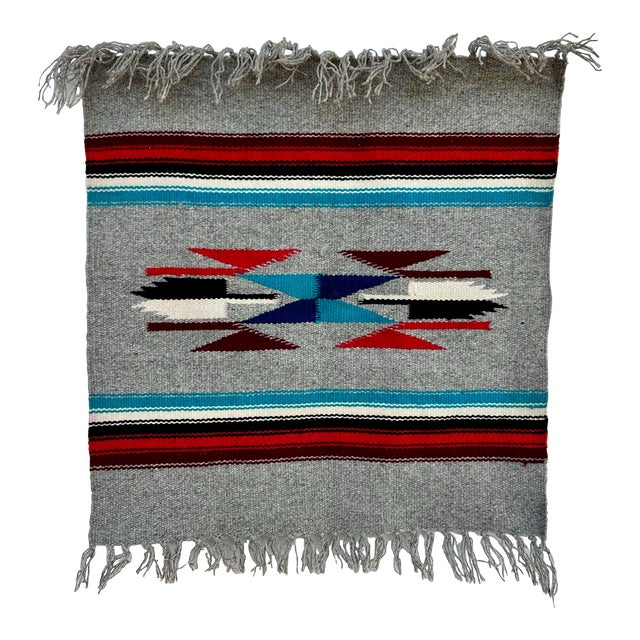 Late 20th Century Central American Woven Wool Wall Hanging For Sale