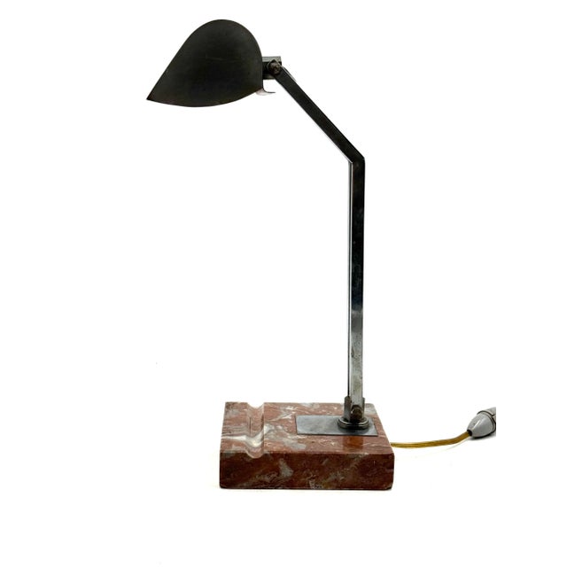 1930s Art Deco Desk Lamp from Fare, France, 1930 For Sale - Image 5 of 14
