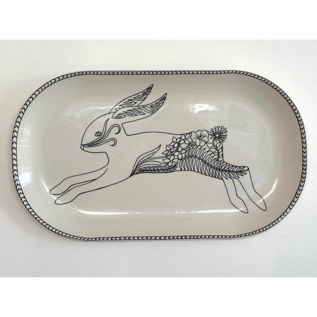 21st Century Contemporary Rabbit Wall Platter For Sale - Image 6 of 6
