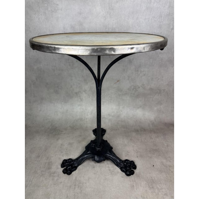 Vintage Pedestal Bistro Table, 1990s For Sale - Image 3 of 15