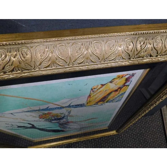 1970s 1970s Salvador Dali "Transcendent Passage" Japon Paper Hand Signed With Custom Framed For Sale - Image 5 of 7