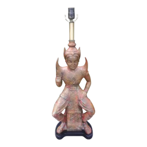 1960s Hollywood Regency Glazed Ceramic Lamp