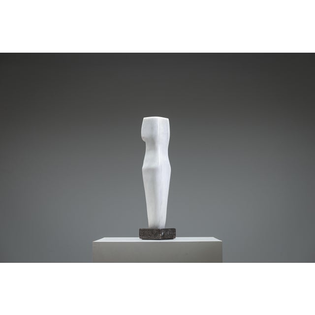 Abstract White Torso, 1970s, Marble For Sale - Image 6 of 15