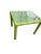 Green 1960s Faux Bamboo Wood Carved Cane Side Table For Sale - Image 8 of 18