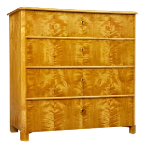 Swedish Birch Chest of Drawers, 1880