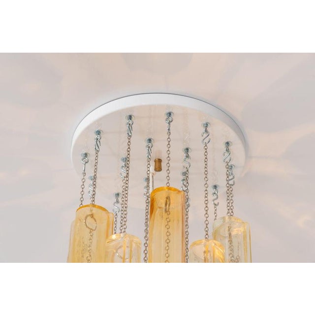 Chandelier by Ludovico Diaz de Santilla for Venini Calza, Italy, 1960 For Sale - Image 17 of 18