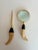 1970s 1970s Vintage Hollywood Regency Horn & Brass Magnifying Glass & Letter Opener Desk Set For Sale - Image 5 of 9