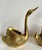 Pair of Mid-Century Brass Figurative Swan Planters Cachepots For Sale - Image 4 of 10