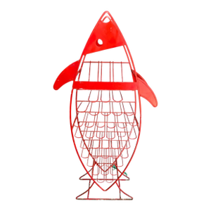 French Mid Century Fish Wine Bottle Holder