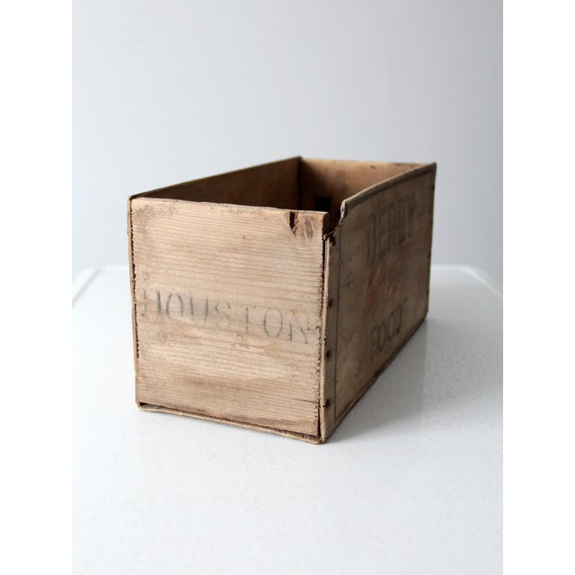 Wood Vintage Derby Food Wood Crate For Sale - Image 7 of 11