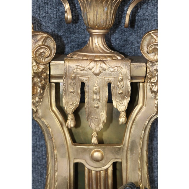 Rare Eugene Bagues Dark and Bright Bronze French Cartel Clock With Putti For Sale - Image 9 of 11