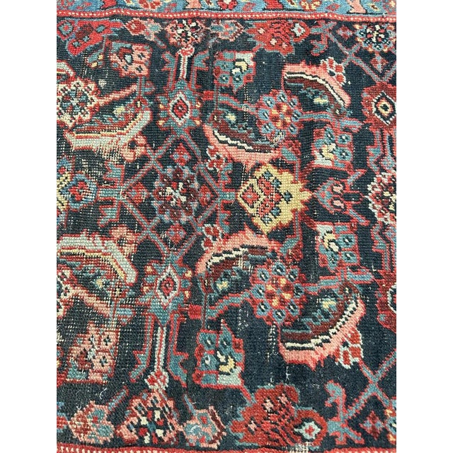 Small Antique Malayer Fragment Rug For Sale - Image 4 of 18