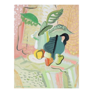 Bright Still Life Painting, Circa 1940s For Sale