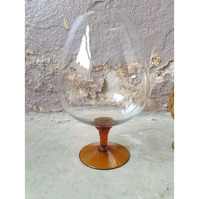 Big Glass Cut Cup by Empoli For Sale - Image 9 of 15
