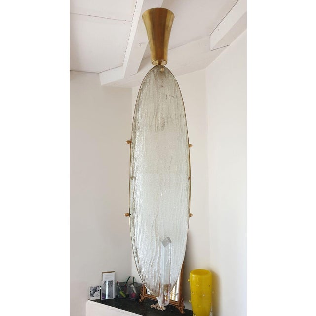 1970s Mid Century Modern Murano Glass Pendant Chandelier For Sale In Dallas - Image 6 of 12