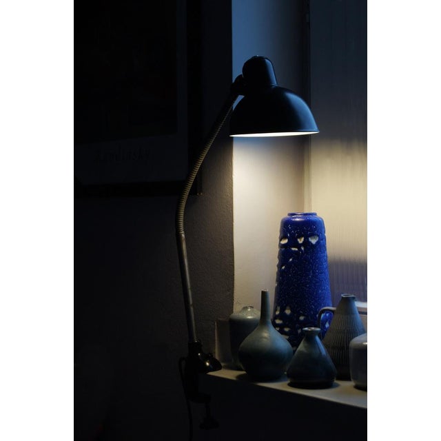 Black Bauhaus Black Table Lamp by Christian Dell for Kaiser Leuchten, 1950s For Sale - Image 8 of 10