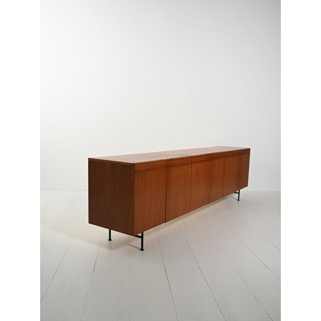Nils Jonsson Six-Door Teak Sideboard attributed to Nils Jonsson, 1950s For Sale - Image 4 of 11
