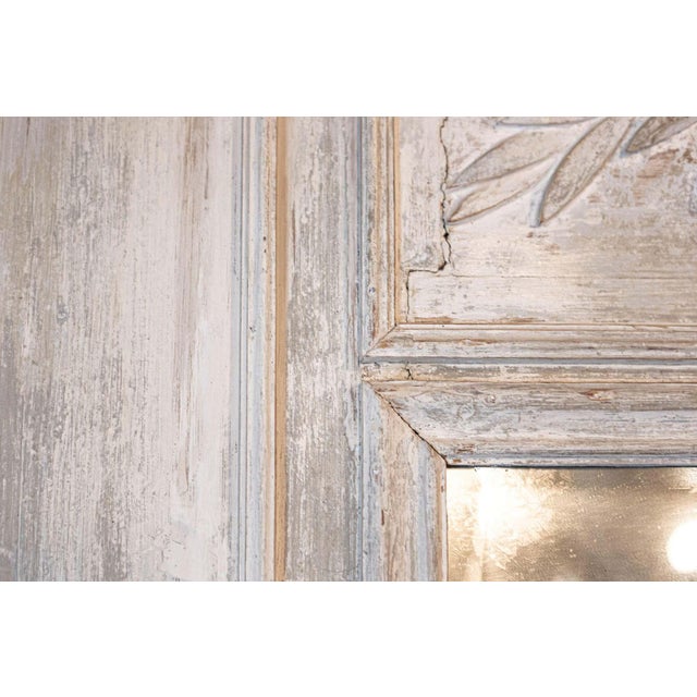 French Louis XVI 1790s Trumeau Mirror with Carved Liberal Arts Allegory For Sale - Image 10 of 13