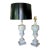 Pair of 1950's Italian Neoclassic Alabaster Table Lamps For Sale