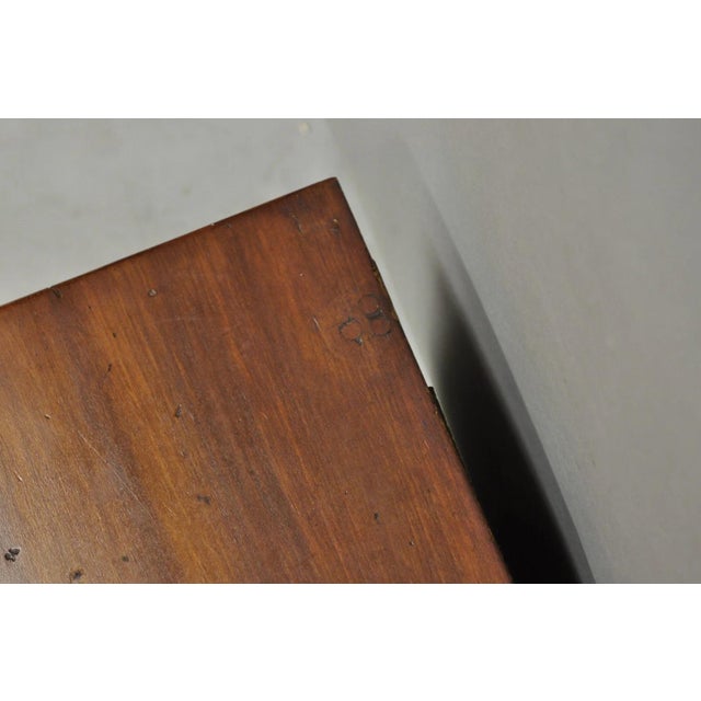 Antique Walnut Miniature Salesman Sample Small Chippendale Chest of Drawers For Sale - Image 11 of 16