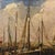 Pierre Verbeke, Marine Painting with Boats, 1920s, Oil on Canvas, Framed For Sale - Image 8 of 11