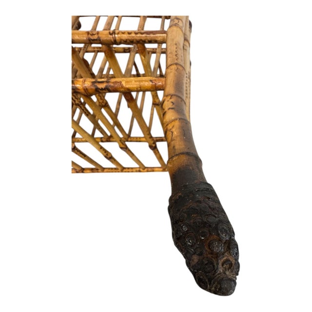 Late 19th Century Victorian Aesthetic Movement Faux Bamboo Magazine Stand For Sale - Image 5 of 5