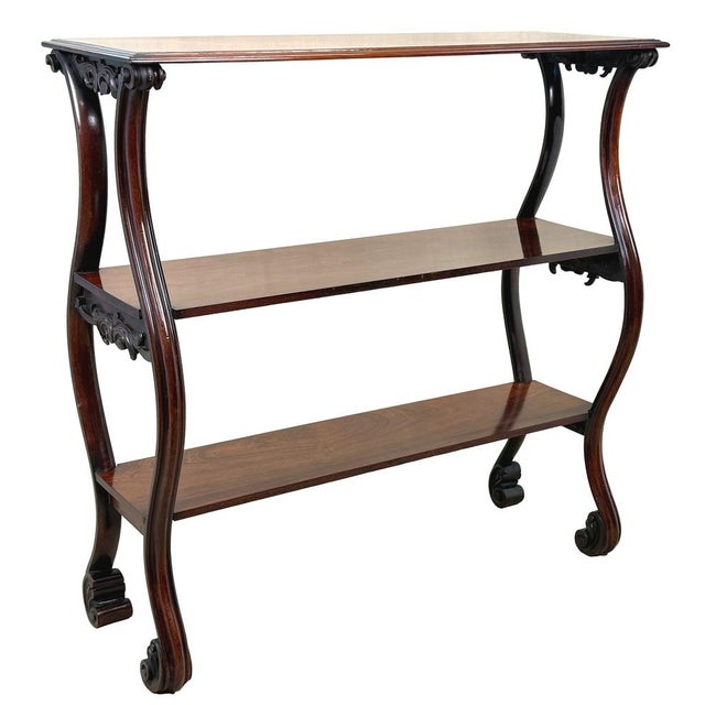 Antique Rosewood Central Standing Shelves, 1840 For Sale - Image 10 of 15