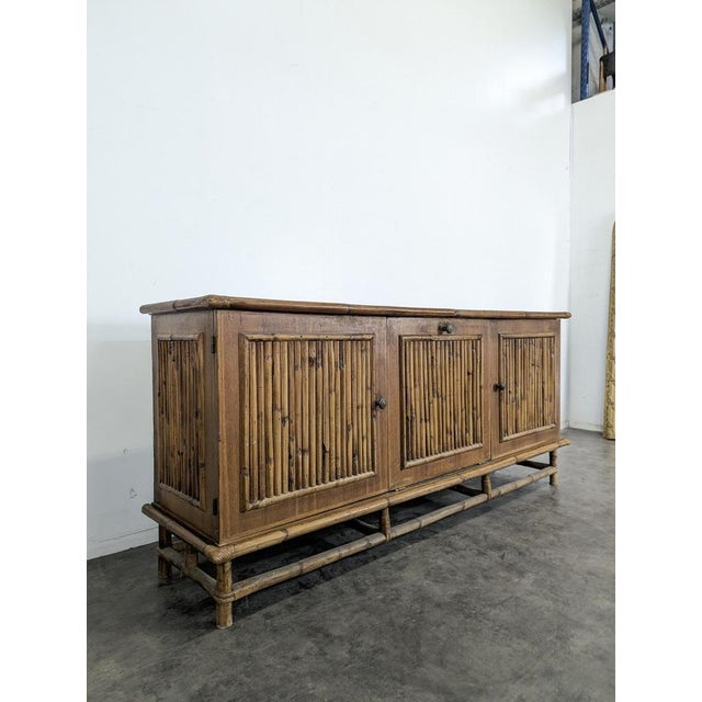Split Bamboo Sideboard, 1960s, in Very Good conditions.