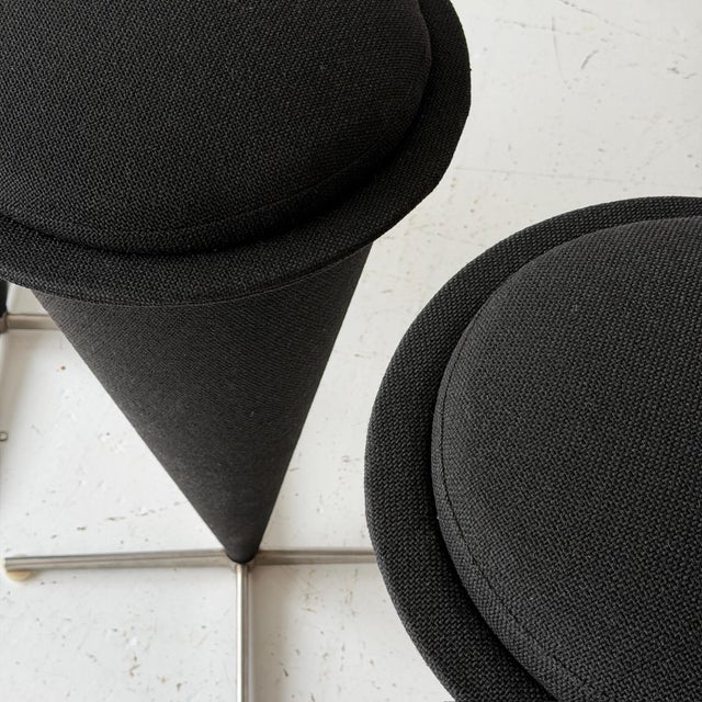 Plus-Linje 1970s Cone Stools by Verner Panton for Plus Linje, 4 Pieces For Sale - Image 4 of 9