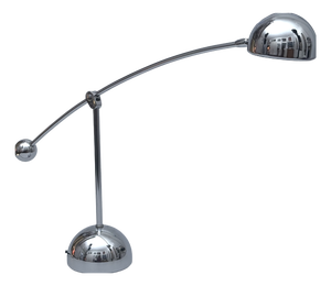 Chrome-Plated Table Lamp with Counterweight from Hustadt Leuchten, Germany, 1970s