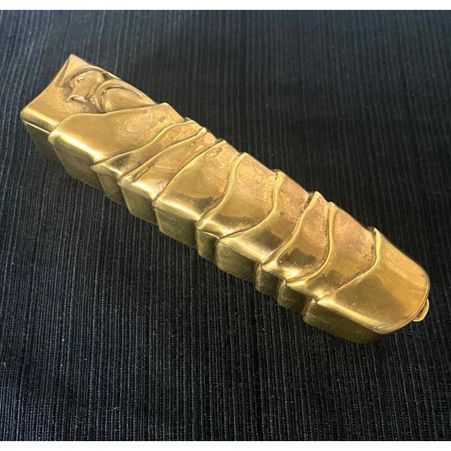 1940s Large Rare French Gilt Bronze Box "Pinocchio" by Line Vautrin For Sale - Image 5 of 14