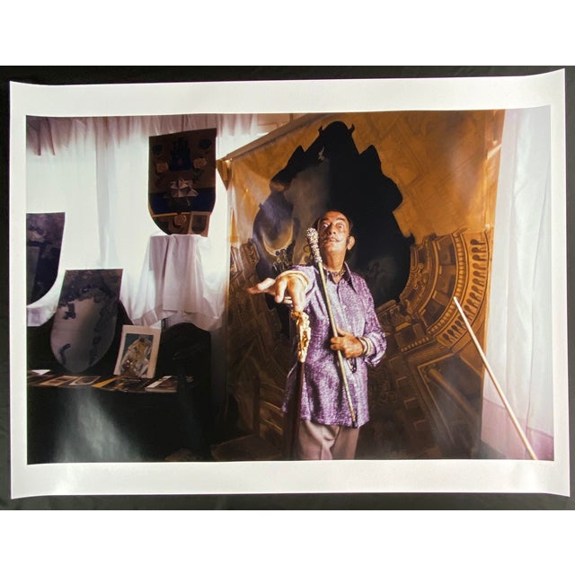 "Take It with Salvador Dali" by Slim Aarons 30x40 inches unframed Getty Images C-print. September 1970: With some of his...