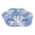 Italian Les Ottomans Hand-Painted Blue Coral Oyster Plate For Sale