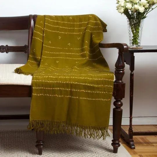 Inspired by Bandhani sarees, our Bandhani throw is a modern-day adaptation with soft 100% Merino wool replacing the...