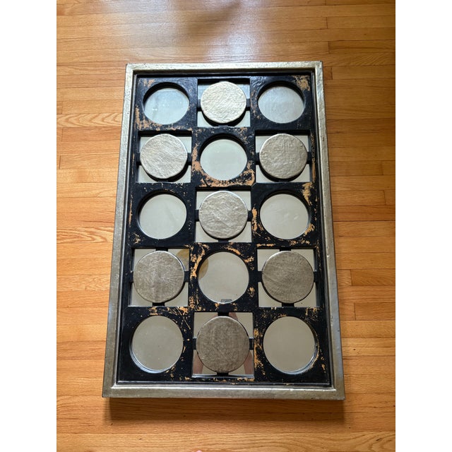 1970s Op Art Meets Industrial Mirror For Sale In Greenville, SC - Image 6 of 8