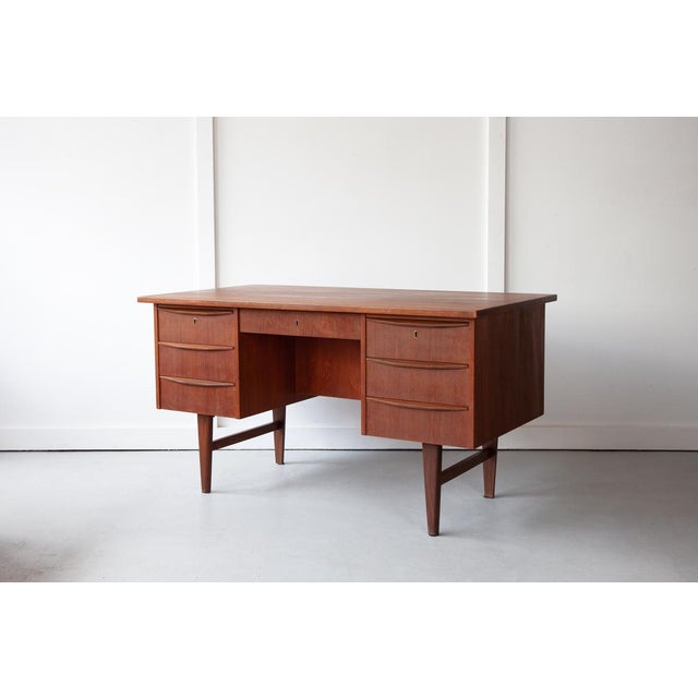 1960s Mid-Century Danish Teak Desk, 1960s For Sale - Image 5 of 10