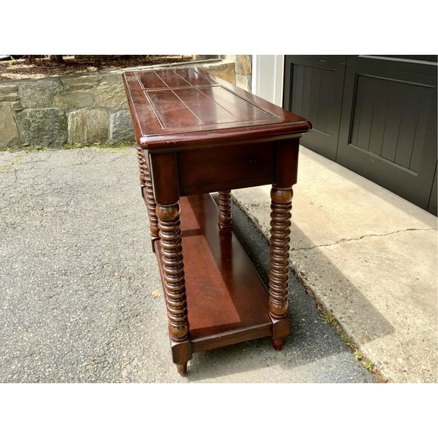 Lillian August Two-Tier Two Drawer Sofa Table For Sale In New York - Image 6 of 13